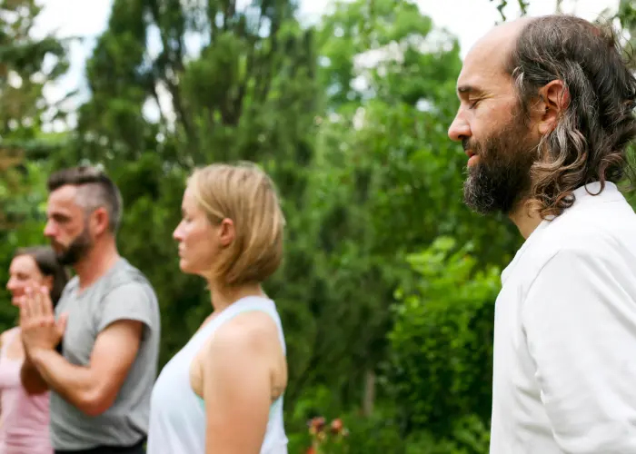 Meditative Übungspraxis im Garten